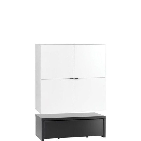 Young Users wide cabinet with 106x53 base unit with drawer