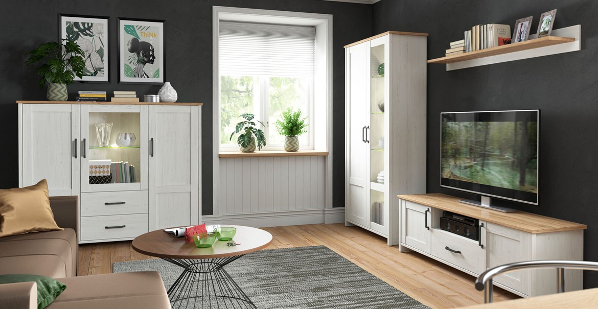 Scandinavian arrangement with furniture from the Loksa collection